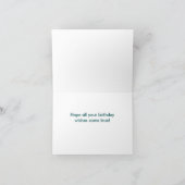 水彩青花誕生日カード カード (内部)