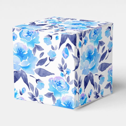 水彩青花2 フェイバーボックス (正面サイド)