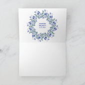 水彩青花 サンキューカード (内部)