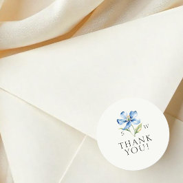 水彩青花 ラウンドシール