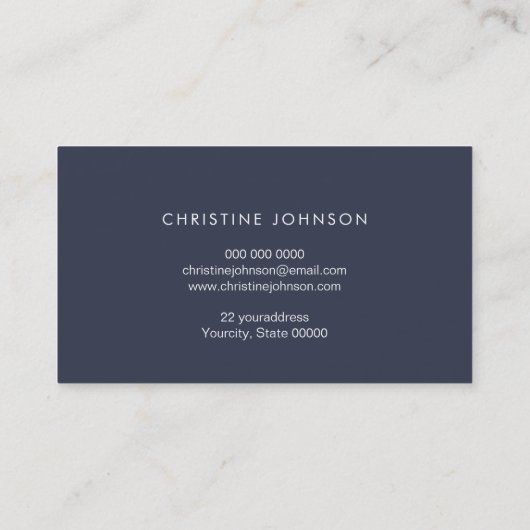 水彩青花 名刺 (裏面)