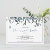 水彩青花 夜前 招待状 (スタンド正面)