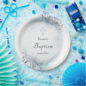 水彩青葉バプテスマ紙プレート ペーパープレート (パーティー)