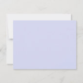 水彩青薄紫アジサイパーソナライズされた ノートカード (裏面)