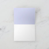 水彩青薄紫アジサイパーソナライズされた ノートカード (内部)