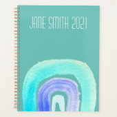 水彩青虹カラフルデザイン プランナー手帳 (正面)