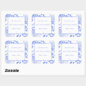 水彩青蝋燭製地中海の品ラベル スクエアシール (シート)