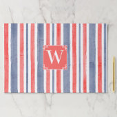 水彩青赤ストライプ白スタイル ペーパーパッド (インサイチュ)