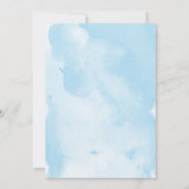 水彩青金ゴールドグリッター少年ベビー散布 招待状 (裏面)