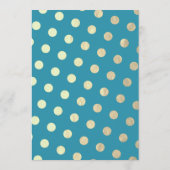 水彩青金ゴールド山結婚のアドバイスカード アドバイスカード (裏面)