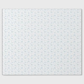 水彩青雲とハート ラッピングペーパー (フラット)