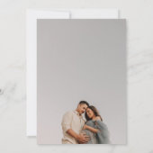 水彩青雲の赤ちゃんシャワー写真の招待状 招待状 (裏面)