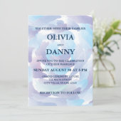 水彩青雲空結婚色 招待状 (スタンド正面)