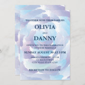 水彩青雲空結婚色 招待状 (正面/裏面)