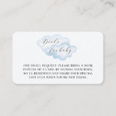 水彩青雲赤ちゃんシャワーベビー エンクロージャーカード (正面)