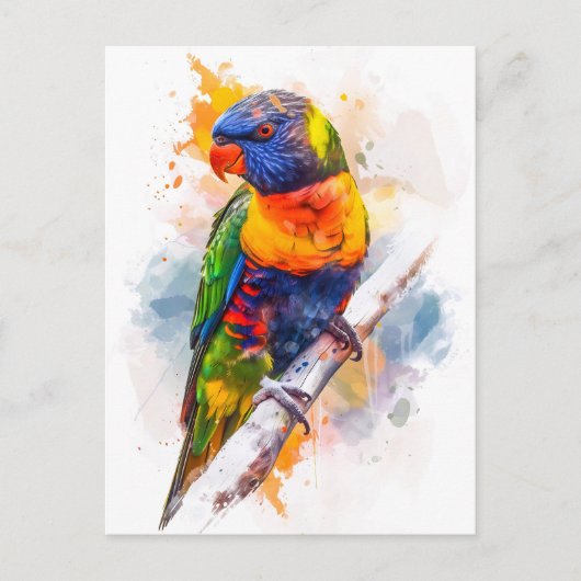 水彩青顔緑 ポストカード (正面)