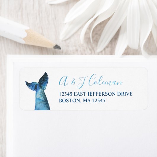 水彩青鯨物語 ラベル (インサイチュ)