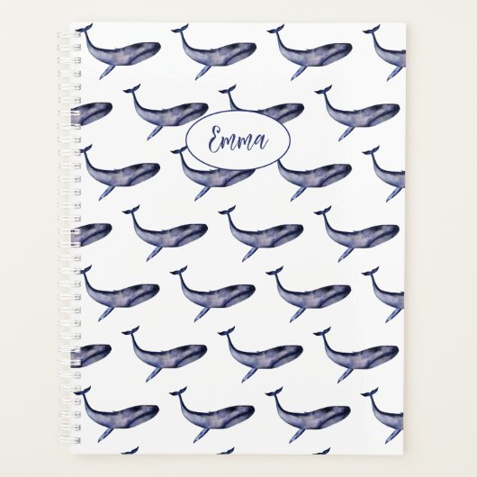 水彩青鯨 プランナー手帳 (正面)