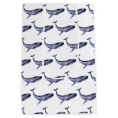 水彩青鯨 ミディアムペーパーバッグ (裏面)