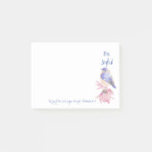 水彩青鳥の喜び主の聖書引用文 ポストイット (正面)