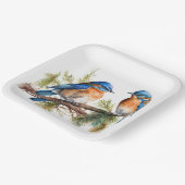 水彩青鳥オンパイン ペーパープレート (傾斜あり)