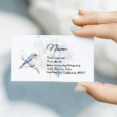 水彩青鳥 名刺