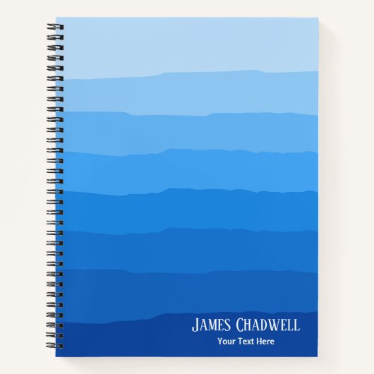 水彩青 ノートブック (正面)