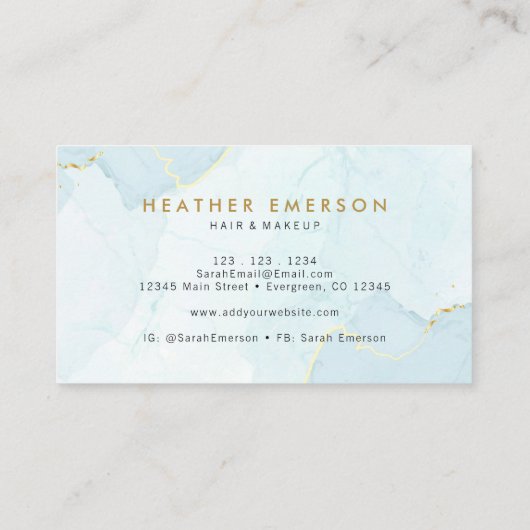 水彩青 名刺 (裏面)