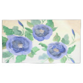 水彩青 枕カバー (正面左)