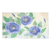 水彩青 枕カバー (裏面-左)