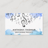 水彩青 | 楽譜 名刺 (正面)