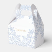 水彩青 crest | 結婚式 フェイバーボックス (裏面サイド)