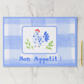 水彩青Brヘンチェックボンペティットランチョンマット ペーパーパッド (インサイチュ)