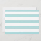 水彩青x金ゴールド写真バルミツワー 招待状 (裏面)