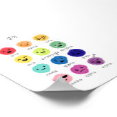 水彩韓国ハングル感覚ポスター ポスター (角)