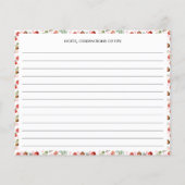 水彩顆粒地中海のレシピカード (裏面)