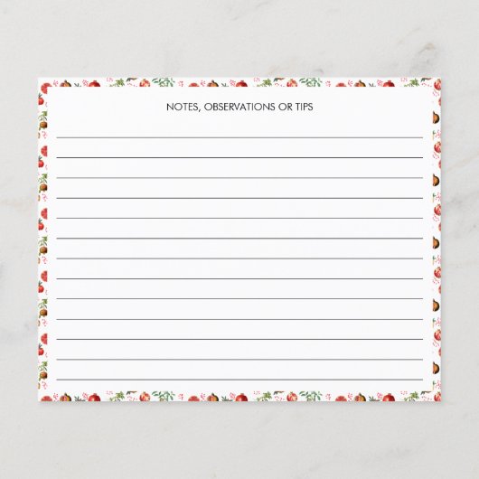 水彩顆粒地中海のレシピカード (裏面)