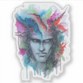 水彩顔シール シール (正面)