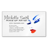 水彩顔メイクアップアーティストブランディング マグネット名刺 (正面)