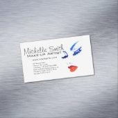 水彩顔メイクアップアーティストブランディング マグネット名刺 (インサイチュ)