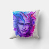 水彩顔 クッション (裏面)