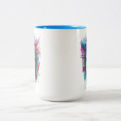 水彩顔 ツートーンマグカップ (中央)