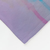 水彩顔 フリースブランケット (角)