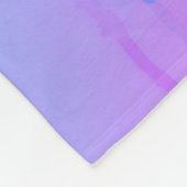 水彩顔 フリースブランケット (角)