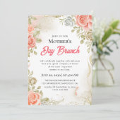 水彩風の母の日ブランチ招待状 招待状 (スタンド正面)