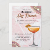水彩風の母の日ブランチ招待状 招待状 (正面/裏面)
