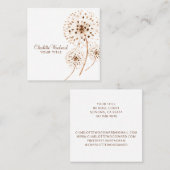 水彩風ダネ吹デオン花 スクエア名刺 (正面/裏面)