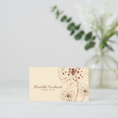 水彩風ダネ吹デオン花 名刺 (スタンド正面)