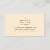 水彩風ダネ吹デオン花 名刺 (裏面)