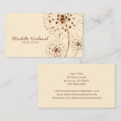 水彩風ダネ吹デオン花 名刺 (正面/裏面)